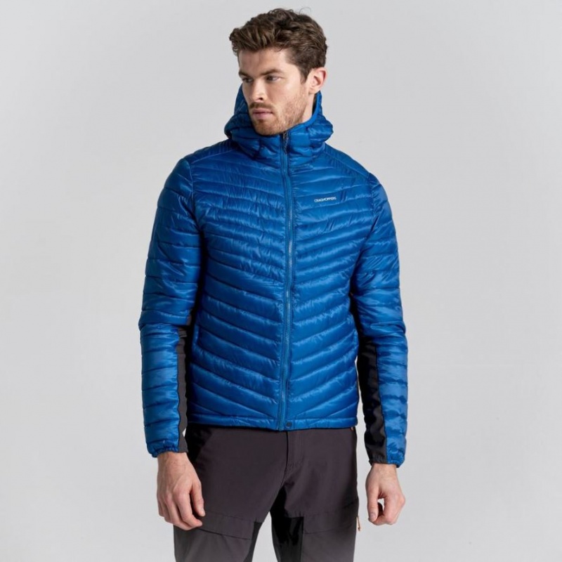 Vestes Isolées Craghoppers ExpoLite Encapuchonné Homme Bleu | NVPG28960